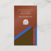 エグゼクスタイリッシュシ企業のュ自然・ダマスク 名刺 (裏面)