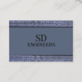 エグゼクストライプのティブブルーII名刺 名刺 (正面)