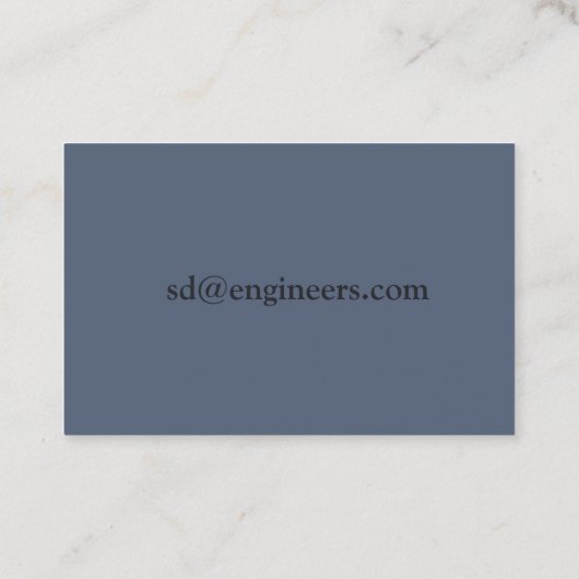 エグゼクストライプのティブブルーII名刺 名刺 (裏面)