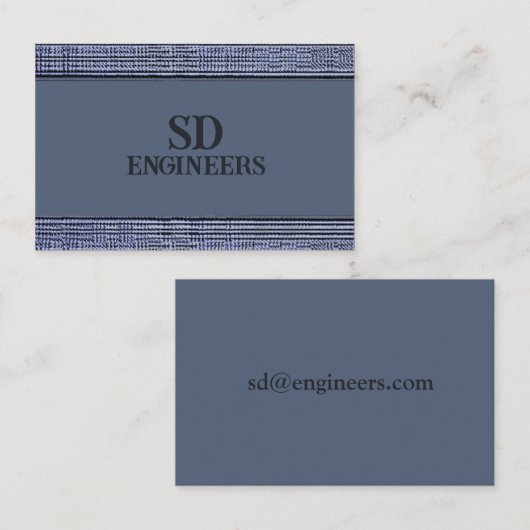 エグゼクストライプのティブブルーII名刺 名刺 (正面/裏面)