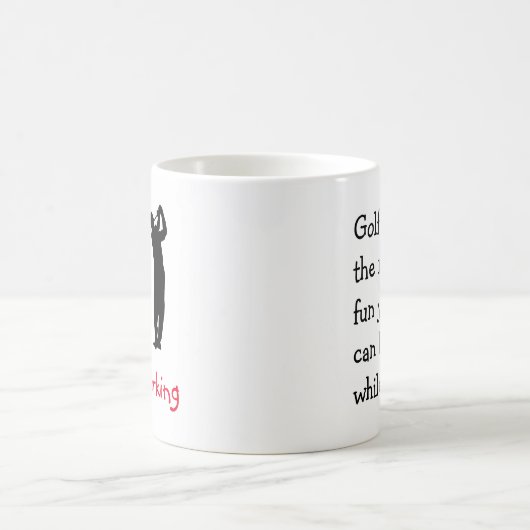 エグゼクティおもしろいブゴルフテーマ コーヒーマグカップ (中央)