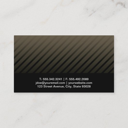 エグゼクティお洒落ブ・マネー・アイコン | 金融投資家 名刺 (裏面)