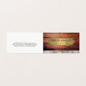 エグゼクティブウッドおよび大理石金ゴールドフレーム 名刺 (外部フラット)