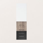 エグゼクティブウッドレザー理容師ブレード 名刺 (内部フラット)