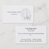 エグゼクティブシェフカスタム名刺 名刺 (正面/裏面)