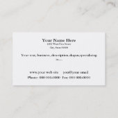 エグゼクティブシェフカスタム名刺 名刺 (裏面)