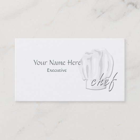 エグゼクティブシェフカスタム名刺 名刺 (正面)