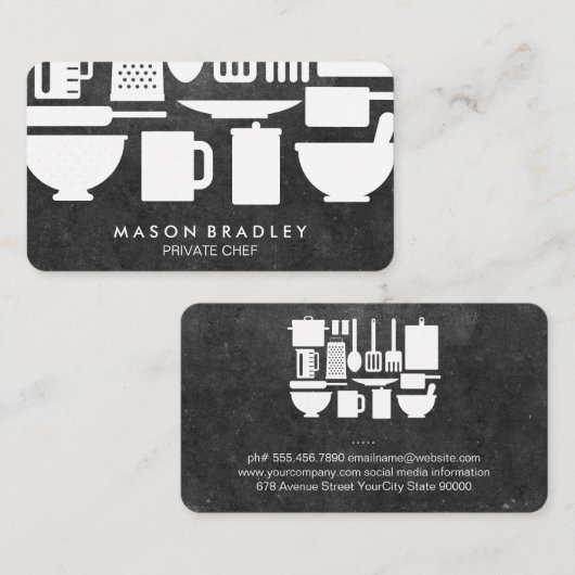 エグゼクティブシェフキッチンツール 名刺 (正面/裏面)