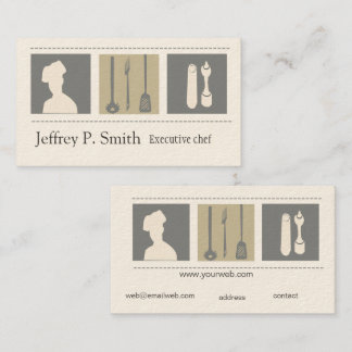 エグゼクティブシェフケータリングフードディスト料理 名刺