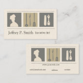 エグゼクティブシェフケータリングフードディスト料理 名刺 (正面/裏面)