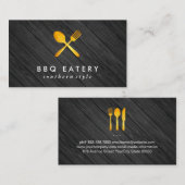 エグゼクティブシェフゴールデンアツウッドトリム 名刺 (正面/裏面)