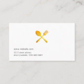 エグゼクティブシェフマーブル 名刺 (裏面)