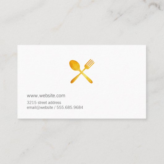 エグゼクティブシェフマーブル 名刺 (裏面)