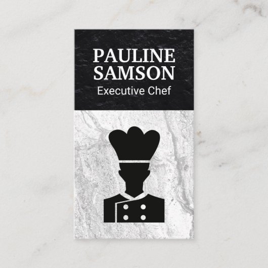 エグゼクティブシェフロゴ 名刺 (正面)