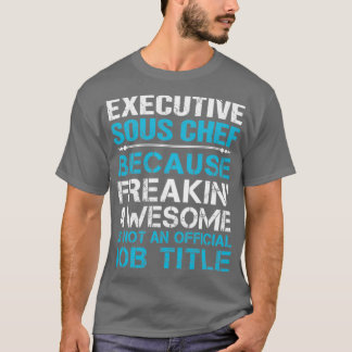 エグゼクティブシェフ素晴らしフリークジョブギフトアイテム Tシャツ