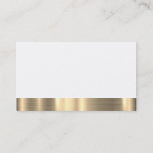 エグゼクティブシェフ金ゴールドトリム 名刺 (裏面)