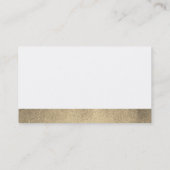 エグゼクティブシェフ金ゴールドレザートリム 名刺 (裏面)