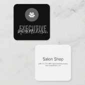 エグゼクティブシグネチャーシリーズのマーケティングアイコン スクエア名刺 (正面/裏面)