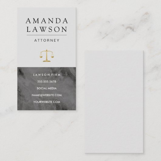 エグゼクティブシリーズ | 大理石法則 予約カード (正面/裏面)