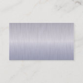 エグゼクティブタンザナイトブラシスチールモノグラム 名刺 (裏面)