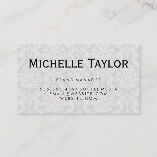 エグゼクティブダマスクパターン 名刺 (正面)