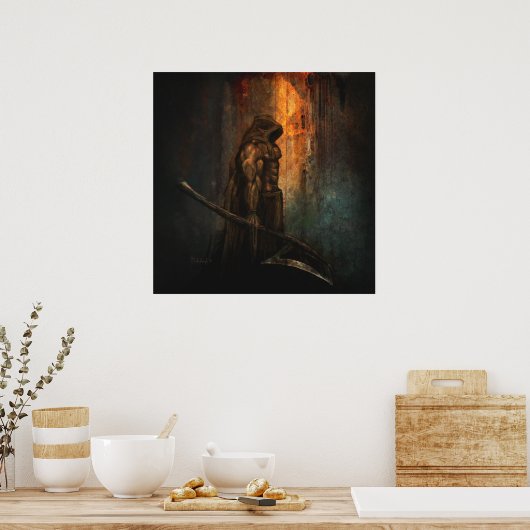 エグゼクティブナー – ファンタジーアートプリント ポスター (キッチン)