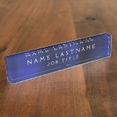 エグゼクティブネイビーブループロフェッショナル営業所 デスクネームプレート (側面)