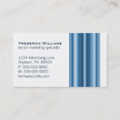 エグゼクティブバー名刺ブライトブルー 名刺 (裏面)