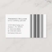 エグゼクティブバー名刺、グレー 名刺 (裏面)