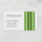 エグゼクティブバー名刺、緑 名刺 (裏面)