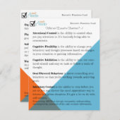 エグゼクティブファンクション説明カード (正面/裏面)