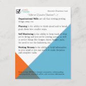 エグゼクティブファンクション説明カード (裏面)