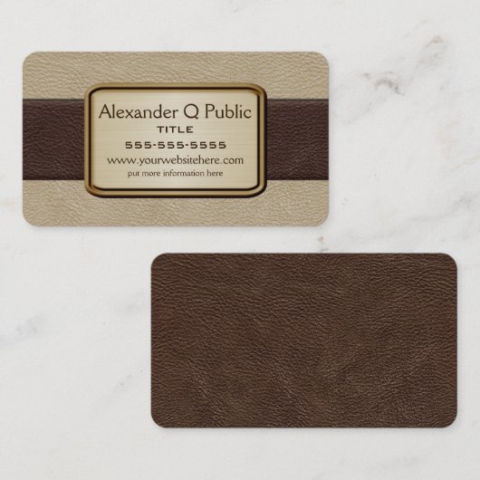 エグゼクティブブラウンとタン 名刺