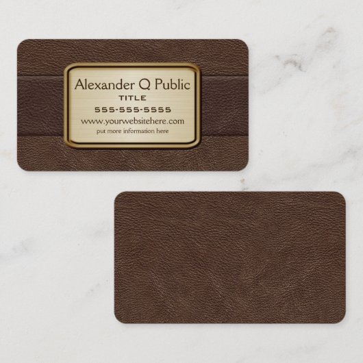 エグゼクティブブラウン 名刺 (正面/裏面)