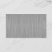 エグゼクティブブラックとシルバーフェイクメタリック – モノグラム 名刺 (裏面)