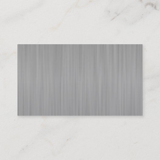 エグゼクティブブラックとシルバーフェイクメタリック – モノグラム 名刺 (裏面)