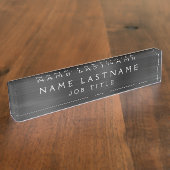 エグゼクティブブラックプロフェッショナル営業所 デスクネームプレート (側面)