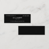 エグゼクティブブラック スキニー名刺 (正面/裏面)