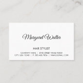 エグゼクティブブラック | モノグラム 名刺 (裏面)