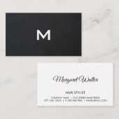 エグゼクティブブラック | モノグラム 名刺 (正面/裏面)