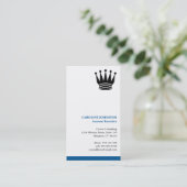 エグゼクティブブルーストライプカスタムロゴプロフェッショナル 名刺 (スタンド正面)