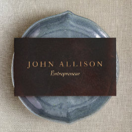 エグゼクティブプロフェッショナルヴィンテージブラウンレザー 名刺