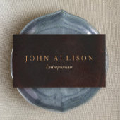 エグゼクティブプロフェッショナルヴィンテージブラウンレザー 名刺