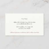 エグゼクティブプロフェッショナルヴィンテージブラウンレザー 名刺 (裏面)