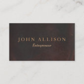 エグゼクティブプロフェッショナルヴィンテージブラウンレザー 名刺 (正面)