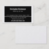 エグゼクティブプロフェッショナル名刺、ブラック 名刺 (正面/裏面)