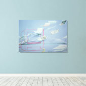 エグゼクティブマネー キャンバスプリント (インサイチュ (ウッドフロア))