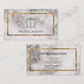 エグゼクティブマーブルゴールドフォイルフレーム 名刺 (正面/裏面)