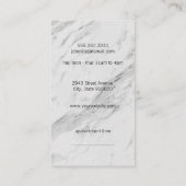 エグゼクティブマーブルレザー理容師ブレード 名刺 (裏面)