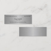 エグゼクティブメタリックテクスチャプリント スキニー名刺 (正面/裏面)